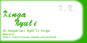 kinga nyuli business card